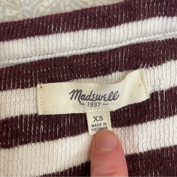 Madewell Striped Slub Long Sleeve Sweater Extra Small - Picture 9 of 13